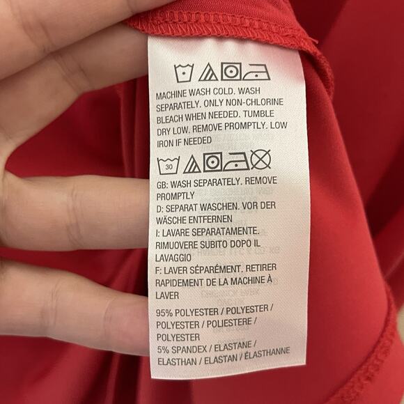 SUSAN GRAVER Red Liquid Knit 3/4 Sleeve Blouse Basics Layering Holiday 3X - Picture 6 of 8